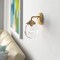 Designers Fountain Knoll 5.75in 1-Light Brushed Gold Retro Modern Indoor Vanity with Clear Glass Shade 95901-BG - alternate 2